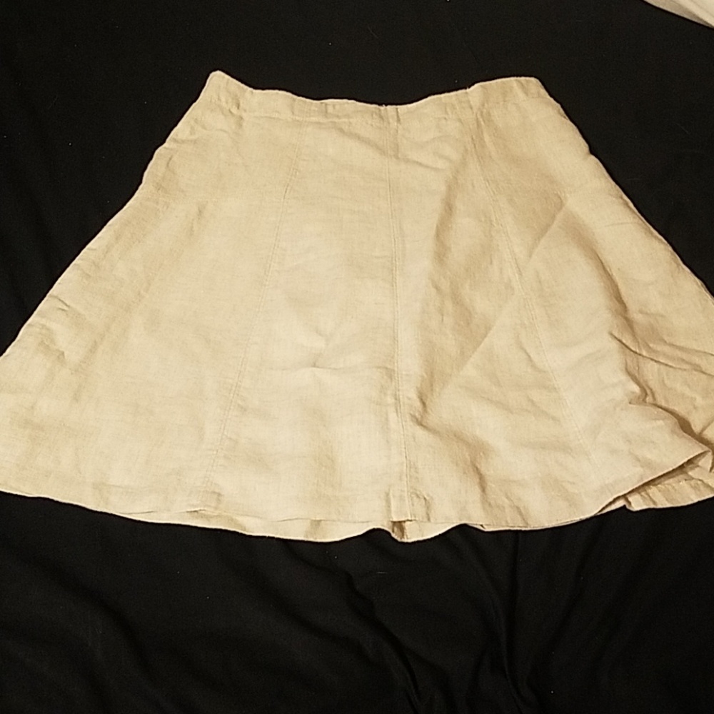 Ann Taylor Loft 100% linen skirt
